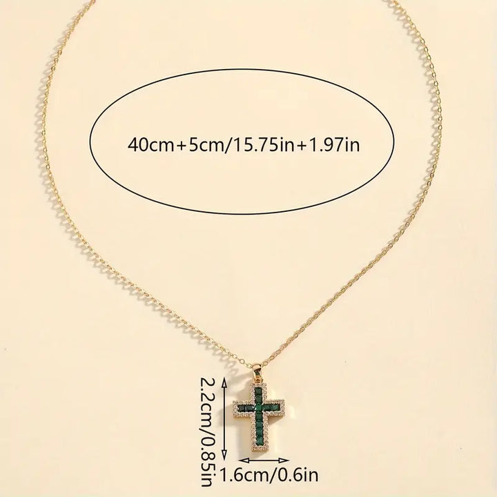 Collier Pendentif Kors Smaragd Solène | Gull