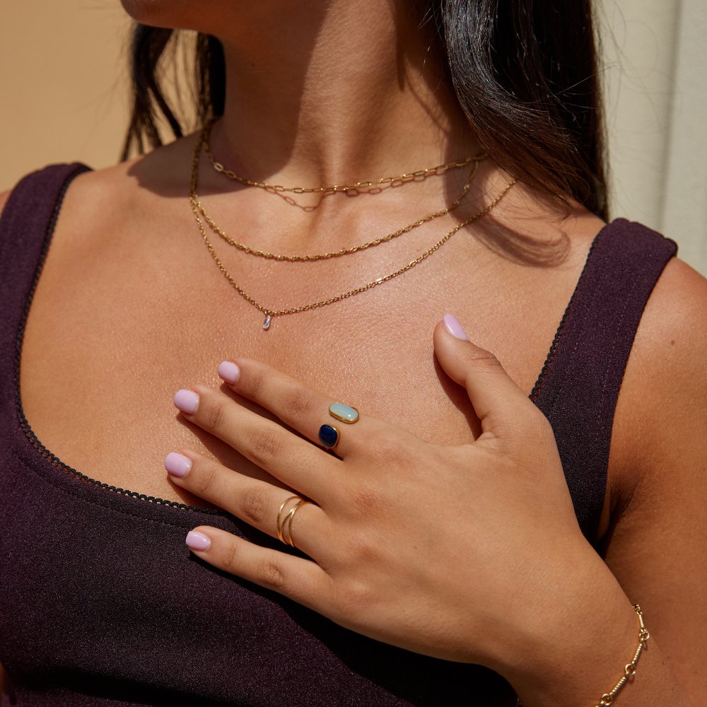 Innviklet Ring med Ametyst